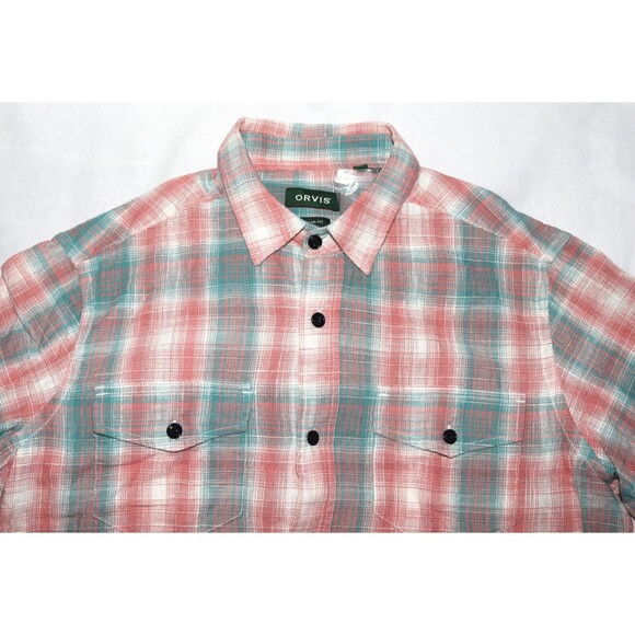 Orvis Men's Long Sleeve Button Front Shirt Size Medium - Picture 4 of 9